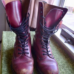 Dr Marten's Red Cherry Lace-up Boot